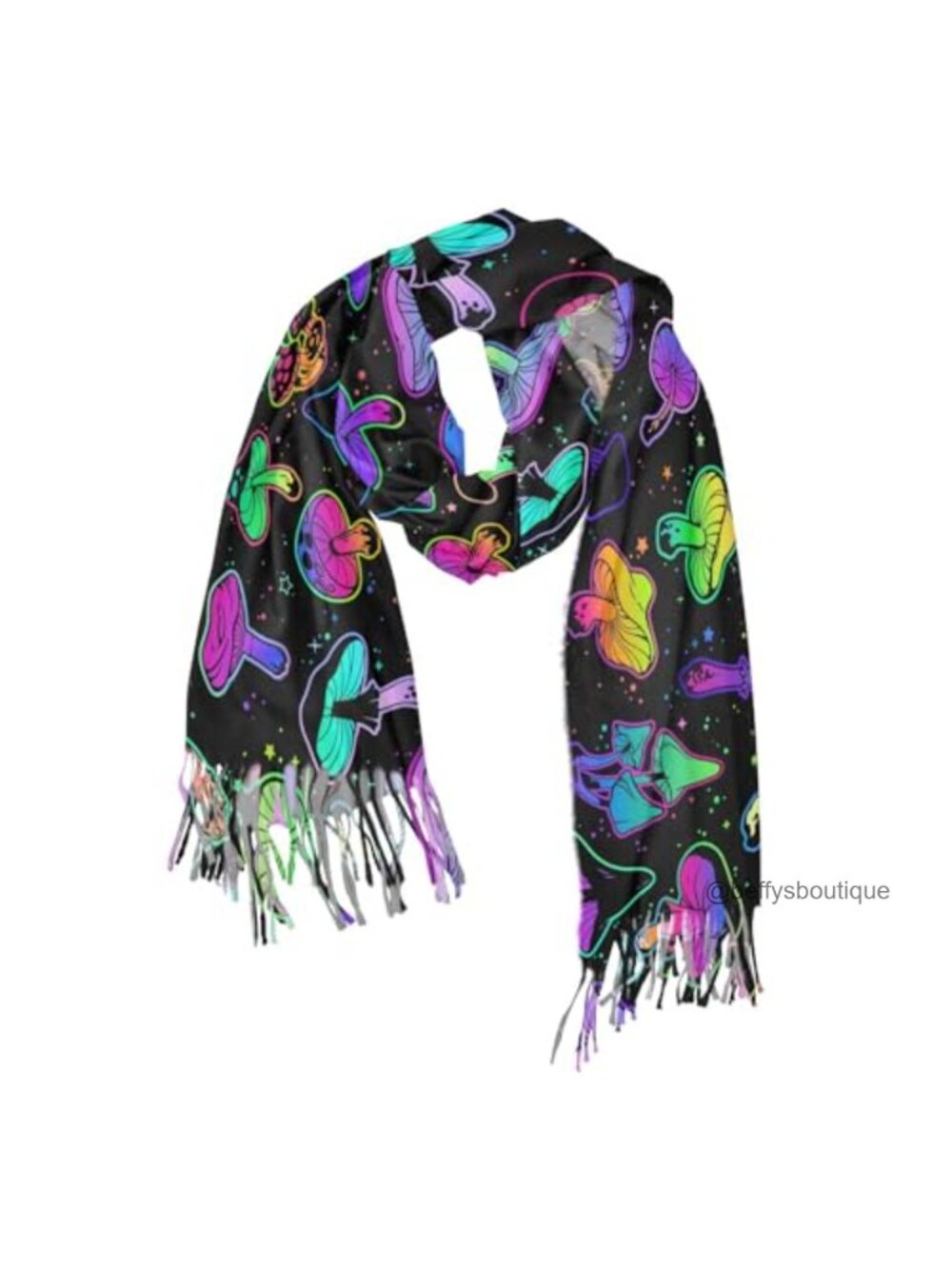 Women's Pashmina Feel Shawl Wrap Scarf with Tassels Polyester